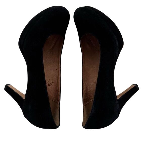 Clarks Artisan Comfort Sole Black Suede 3 1/4 " Heels 7.5 Medium - Picture 7 of 16